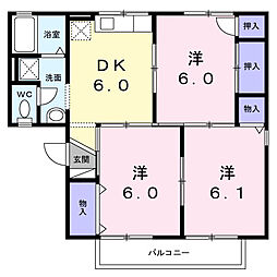 間取図画像 3DK