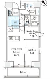 リテラス西日暮里 4階1SLDKの間取り