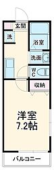 BESTSTAGE鶴ヶ舞 1Kの間取図画像