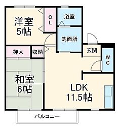 間取図画像 2LDK
