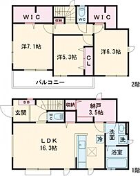 Kolet八王子川口14 1階3SLDKの間取り