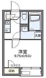 レオネクスト豊前 1Kの間取図画像