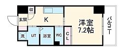 ザラウンジリニアゲート 1Kの間取図画像