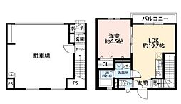 エスパース恋ヶ窪ＢＡＳＥII 1階1LDKの間取り