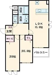 Stadt Nerima-kasugacho 1階2LDKの間取り