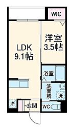 間取図画像 1LDK