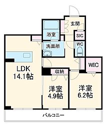 間取図画像 2LDK