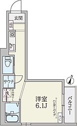 Ma Cachette 2階1Kの間取り