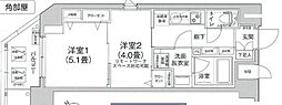 ティモーネグランデ町屋 4階1DKの間取り