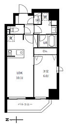 グランジット蔵前 6階1LDKの間取り