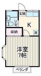 間取図画像 1K