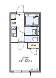 JR山手線 恵比寿駅 徒歩14分の賃貸アパート 1階1Kの間取り
