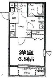 リーヴェル日暮里プレミオ 1階1Kの間取り