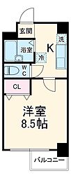ＣＩＴＹ　ＳＰＩＲＥ烏丸御池 2階1Kの間取り