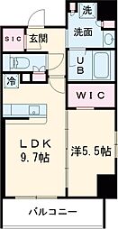 東京メトロ千代田線 綾瀬駅 徒歩10分の賃貸マンション 2階1LDKの間取り