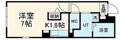 名古屋市営鶴舞線 鶴舞駅 徒歩7分の賃貸マンション 1階ワンルームの間取り