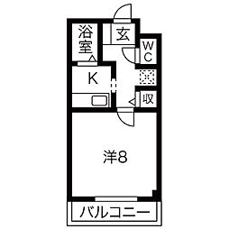 間取図画像 1K