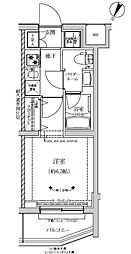 RELUXIA成増II 3階1Kの間取り