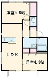 間取図画像 2LDK