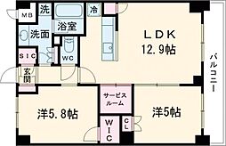 グランカーサ瑞江 5階2SLDKの間取り