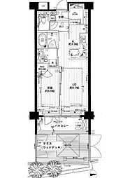 ザ・パークハウス三軒茶屋 1階1LDKの間取り