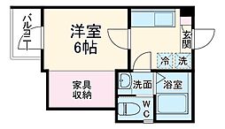 KEIAI RESIDENCE 八潮 3階1Kの間取り