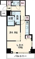 ラグゼナ北千住II 305 3階1LDKの間取り