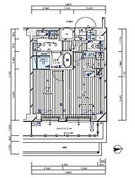 メインステージ入谷V 6階1LDKの間取り