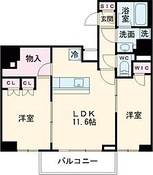 ＳＹＦＯＲＭＥ　ＩＴＡＢＡＳＨＩIII 10階2LDKの間取り