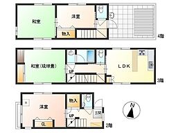 サンプラザビル 2階4LDKの間取り