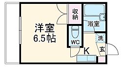 Ｐｉａｃｅ　Ｖｏｌｅ 2階1Kの間取り