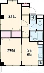 セレウス中葛西 7階2DKの間取り