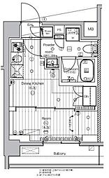 PREMIUM CUBE　王子神谷 4階1DKの間取り