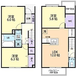 Ｈｉｌｌｓ　Ｐｒｉｍｅ 1階3LDKの間取り