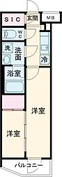 間取図画像 1K