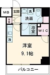 ミライズ新小岩マーロ 5階ワンルームの間取り