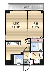 RIDGE王子神谷 7階1LDKの間取り