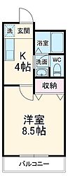間取図画像 1K