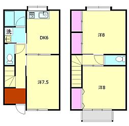 シャルムコジマ 1階3DKの間取り
