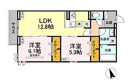 間取図画像 2LDK