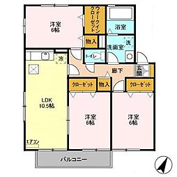 間取図画像 3LDK