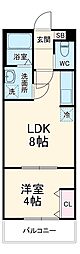 （仮称）キャメル大宮3 1階1LDKの間取り