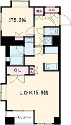 ジェイパーク武蔵小山弐番館 4階1LDKの間取り