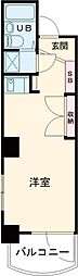糟屋ビル 4階ワンルームの間取り