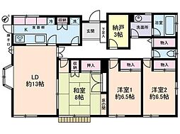 メルヴェーユ荻窪 1階3SLDKの間取り