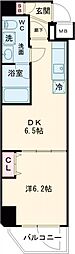 メインステージ板橋ＷＥＳＴ 6階1DKの間取り