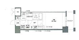 AELL亀有 11階1Kの間取り
