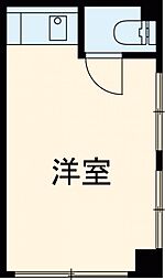 メゾンド蔵 1階ワンルームの間取り