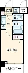 京王線 桜上水駅 徒歩6分の賃貸マンション 4階1Kの間取り