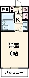 センチュリー田無南町 101 1階ワンルームの間取り
